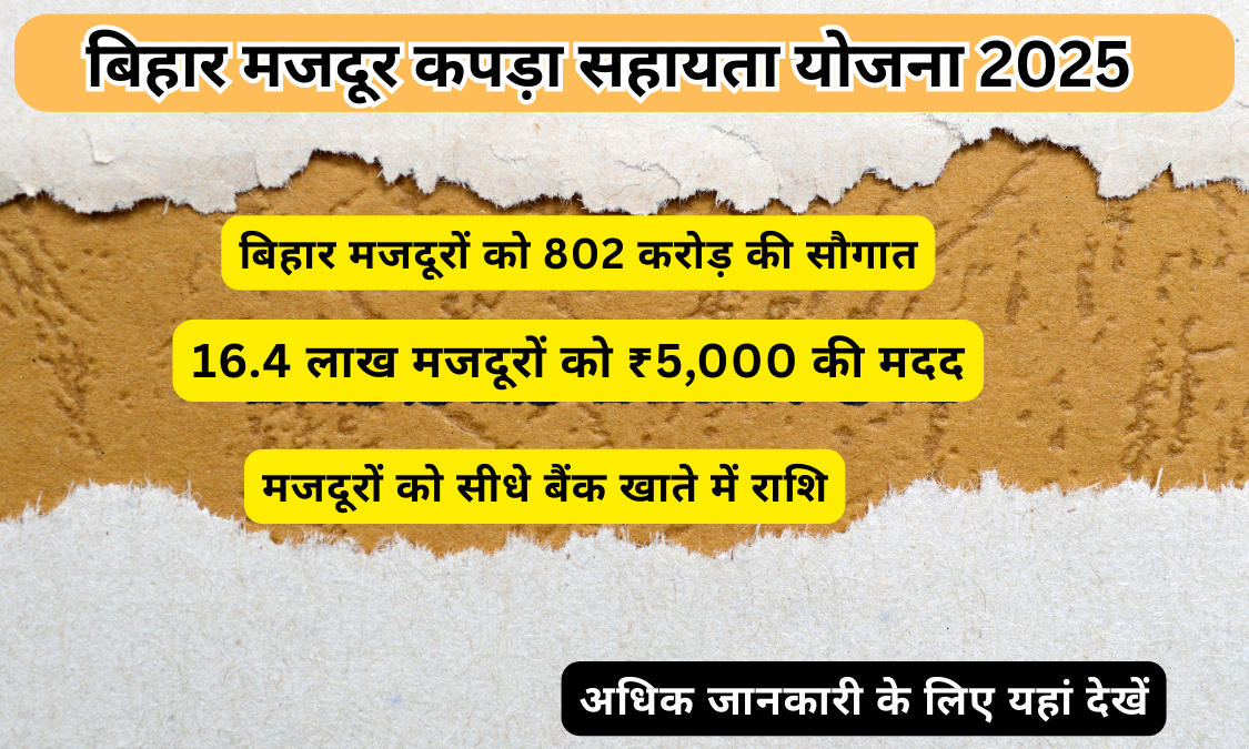 Bihar Workers Clothing Assistance Scheme